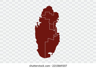Qatar Map burnt brown Color on White Background quality files Color (701205) png