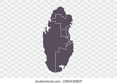 Color del gráfico del mapa de Qatar en archivos de calidad de fondo blanco Png