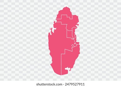 Qatar Map punch Color Background quality files png