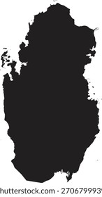 Karte von Katar Landkarte, Katar