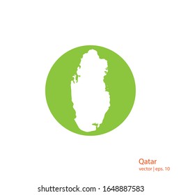 Qatar Maps Logo Design Vector Template