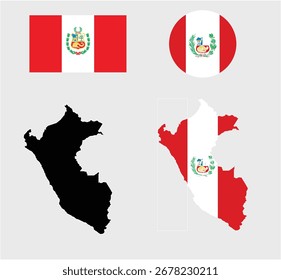 qatar maps set.Qatar Map Vector Black map of Qatar Black Silhouette and Outline Isolated on White background,Qatar map in various style outline, grey, flag color, and dotted