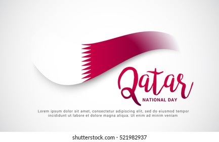 Qatar National Day background.Qatar National Day poster or banner.