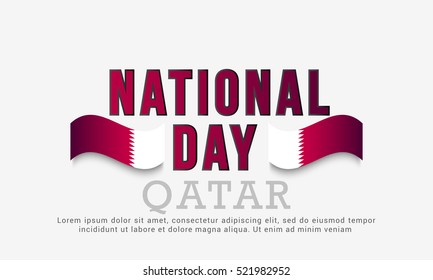 Qatar National Day background.Qatar National Day poster or banner.