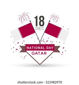 Qatar National Day background.Qatar National Day poster or banner.