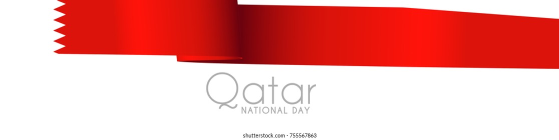 Qatar National Day Header Or Banner Background.