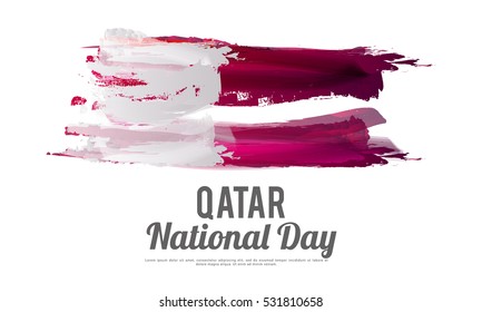 Qatar National Day poster or banner.