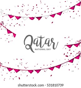 Qatar National Day poster or banner.