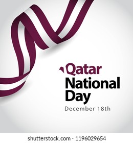 Qatar National Day Vector Template Design Illustration