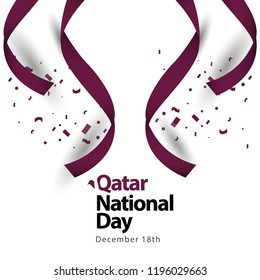 Qatar National Day Vector Template Design Illustration