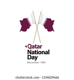 Qatar National Day Vector Template Design Illustration