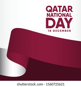 Qatar National Day Vector Template Design Illustration