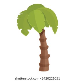 Qatar palm tree icon cartoon vector. Independence tourism. Sport celebration