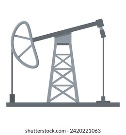 Qatar petrol extraction icon cartoon vector. Urban structure. Global business