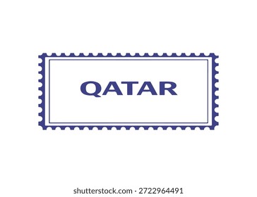 Katar-Briefmarke, Vektorsymbol auf weißem Hintergrund
Vektor-Briefmarke auf weißem Hintergrund
