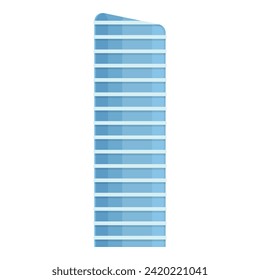Qatar sky tower icon cartoon vector. Game visitor. Patriotic building