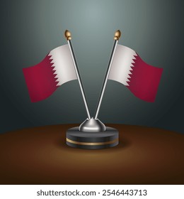 Tabela do Catar sinaliza relação com plano de fundo gradiente. Ilustração de vetor