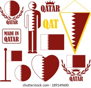 Qatar. Vector Illustration  