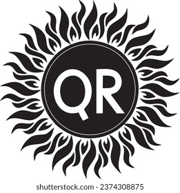 Qatari Riyal black  vector high quality files 