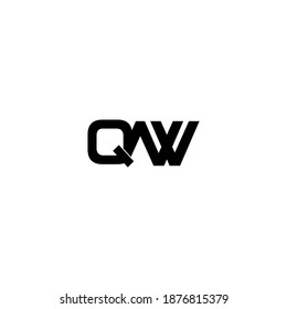 qaw letter original monogram logo design