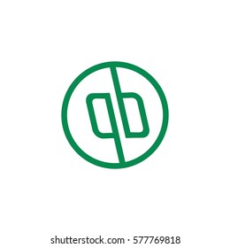 qb in acircle logo vector