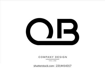 QB, BQ, Abstract Letters Logo Monogram