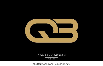 QB, BQ, Monogramm für abstrakte Buchstaben des Logos