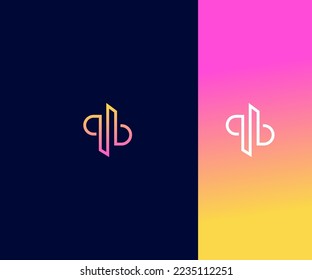 QB, BQ Letter Logo Vector Template Abstract Monogram Symbol . Usable for Business sport, technology, fashion, digital And future creative logo