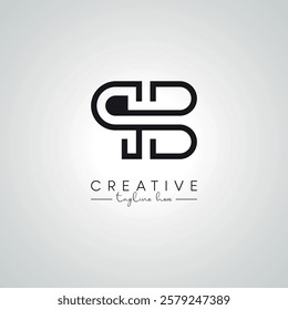 QB BQ Letter Modern Alphabet Logo Design. Initial Based Vector Template.