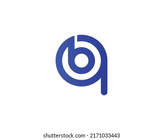 Qb Bq Logo Design Vector Template Stock Vector (Royalty Free ...