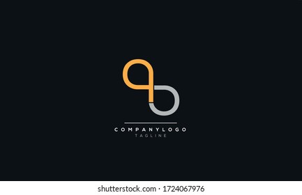 qb bq q b Letter Logo Design Icon Vector Symbol