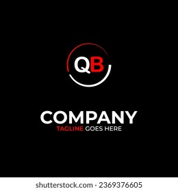 QB creative modern letters logo design template