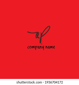 qb initial isolated red graphic creative branding draw art element for identity
