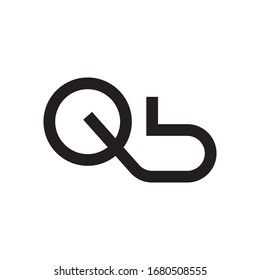 QB initial letter logo template vector icon design