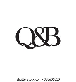 Q&B Initial logo. Ampersand monogram logo