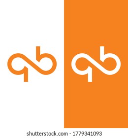  QB Initial Logo Design Vector