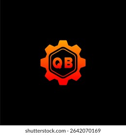 QB Initials Tech Logo Vector Art Icons and Graphics