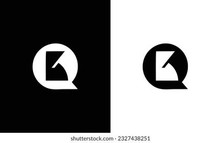 QB Letter Initial Logo Design Template Vector Illustration