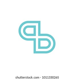 qb letter logo design vector