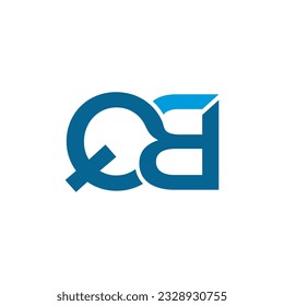 QB letter logo design in vector format, featuring a stylish and modern symbol perfect as a professional template for brand identity, business branding, or various graphic design purposes.