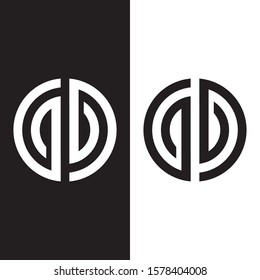 QB logo design icon vector