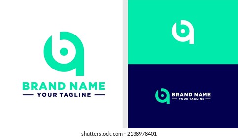 QB LOGO MONOGRAM LOWERCASE EDITABLE