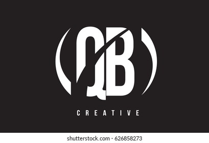 Qb Q B White Letter Logo Stock Vector (Royalty Free) 626858273 ...