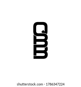 letra qbb diseño original del logotipo de monograma