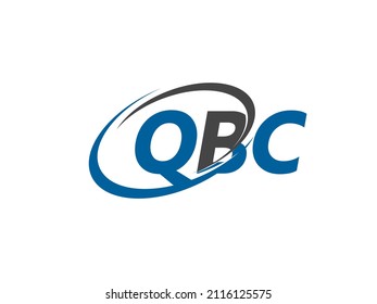 QBC letter creative modern elegant swoosh logo design