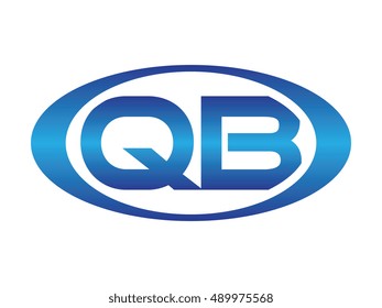 QB-letter abbreviations blue oval logo