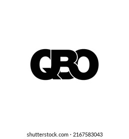 vector de diseño de logotipo de monograma de carta QBO
