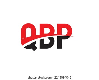 QBP Letter Initial Logo Design Vektorgrafik