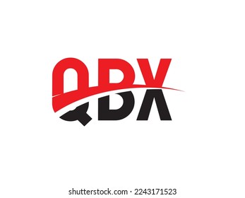 QBX Letter Initial Logo Design Vector Illustration