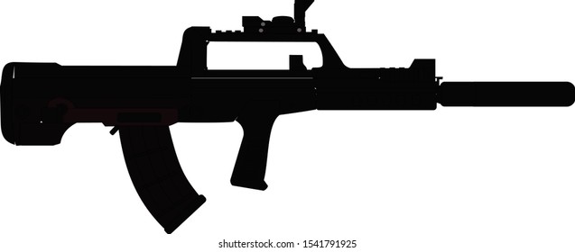 qbz weapon vector assault rifle